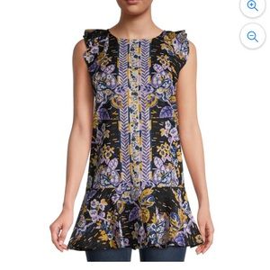 Free People Summer Top in Tulum Printed in Size Small